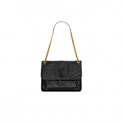 YSL NIKI MEDIUM IN VINTAGE LEATHER 6331580EN071000 (28*20*8.5cm)